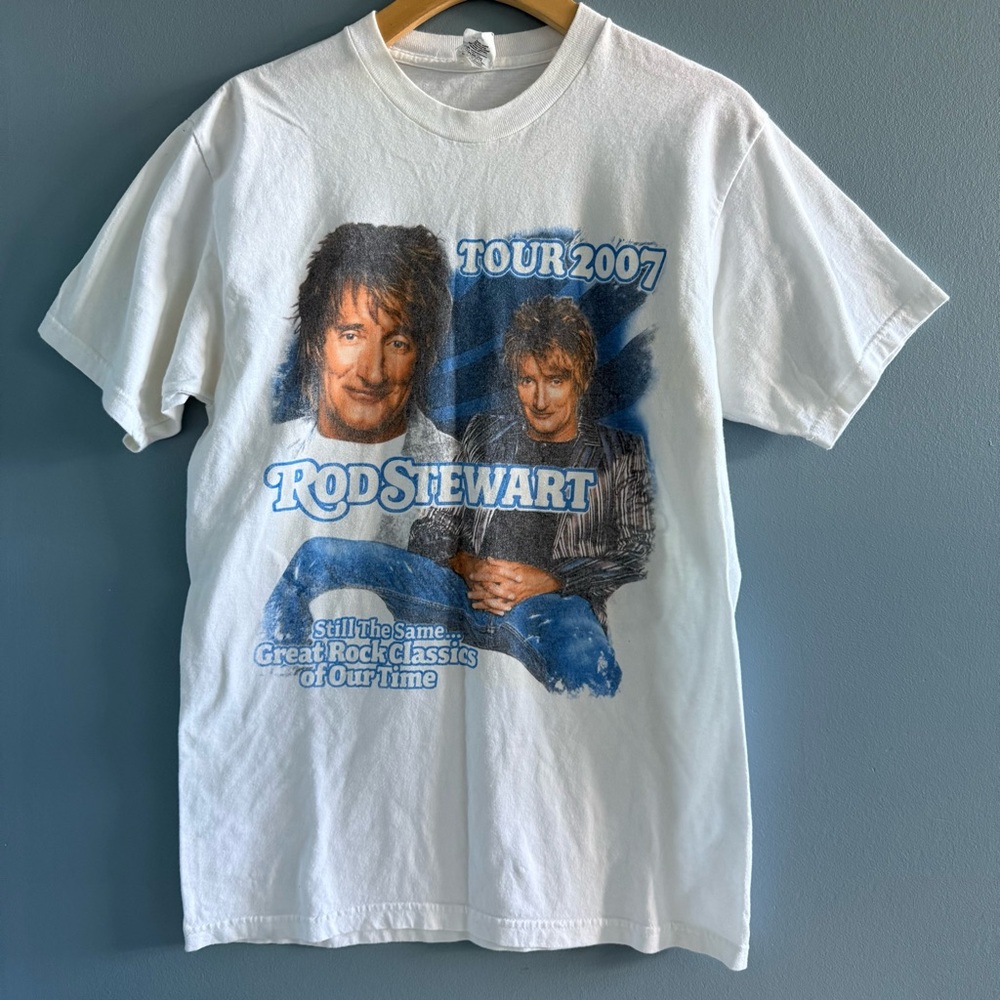 Rod Stewart 2007 Vintage Band Tour Short Sleeve Tee